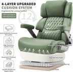 Big and Tall Office Chair 700lbs- Large High Back Executive Computer Desk Chair with 3D Flip-Up Arms, Adjustable Lumbar Support, Extra Wide Plus Size Seat, Heavy Duty Metal Base & Quiet Rubber Wheels