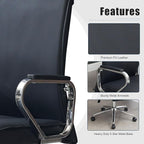 Okeysen Office Desk Chair, Ergonomic Leather Modern Conference Room Chairs, Executive Height Adjustable Swivel Rolling Chair for Home Office.