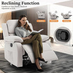 Recliner Chair, 360 Swivel Rocker Chair for Adults, Small Rocking Recliner Chair for Small Spaces