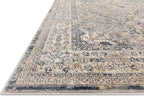 Loloi Teagan Collection TEA-04 Sky/Natural 2'-8" x 10'-6" Runner Rug, Large, Soft Neutral Rug, High-Traffic for Living Room, Bedroom, Home Office, Dining Area