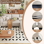 ZeeFu Sectional and Sofa Couches for Living Room - 78'' 3 Seater L-Shaped Modular Couch with Storage Ottoman - Modern Velevt Fabric Upholstered Sofa Set for Small Space Apartment Office