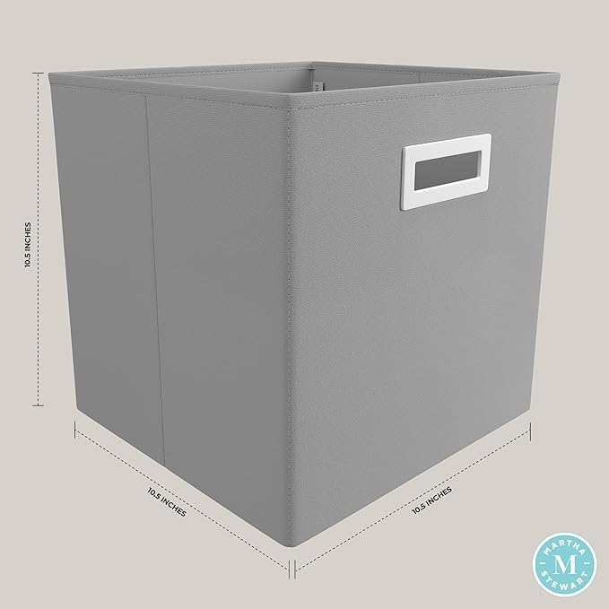 Martha Stewart Essential Closet Home Storage and Organization for Storing Shoes and Accessories, 22 Pocket Over The Door Hanging Organizer with Grey Craft Cube, Bedford Floral