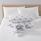 Eddie Bauer - Queen Sheets, Cotton Flannel Bedding Set, Brushed For Extra Softness, Cozy Home Decor (Dog Friends White, Queen)