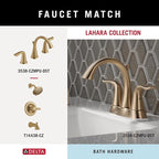 Delta Lahara (1-Pack) Hand Towel Holder Champagne Bronze Towel Racks for Bathroom Wall Round Towel Ring Holder for Bath Towel Hanger for Kitchen, Bathroom Accessories 73846-CZ