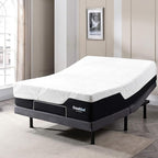 Cool Gel Chill 14 Inch Medium Firm Memory Foam Mattress Twin XL Size, with Bonus Cool Gel Memory Foam Bed Pillow, 14" with Pressure Relief, CertiPUR-US Certified, Cooling Twin XL Mattress in a Box