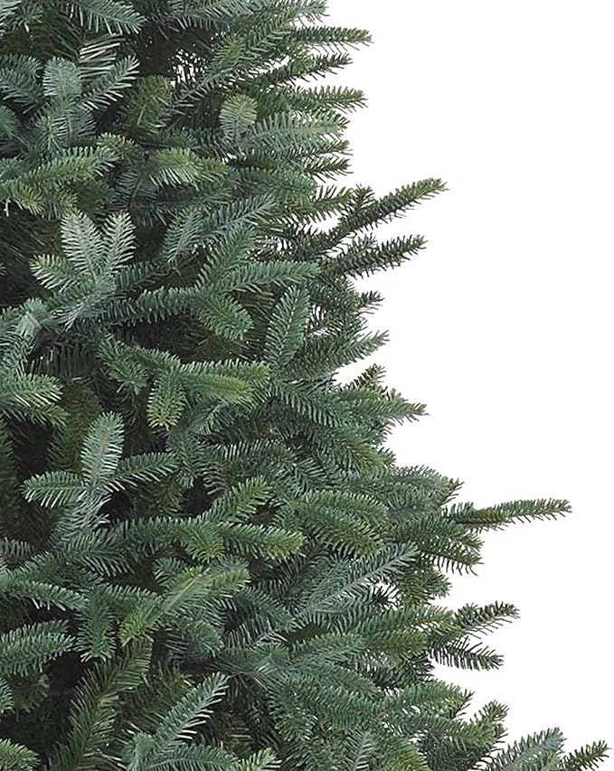 Balsam Hill European Silver Fir - Elegant Artificial Christmas Tree with True Needle Foliage Available Unlit or with LED Clear Lights, Unlit, 6'