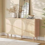 LITTLE TREE 59-Inch Buffet Cabinet Sideboard with Storage, Modern Sideboard Buffet Table with Doors for Living Room, Dining Room