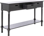 SAFAVIEH Home Collection Landers Black 3-Drawer Console Table CNS5711B