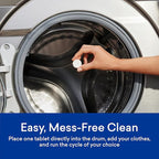 BLUELAND Laundry Essentials Kit, Fragrance Free & Clear - Plastic-Free Laundry Detergent Tablets, Oxi Booster, and Reuseable Natural Wool Dryer Balls