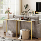 HollyHOME Narrow Hallway Table, 29.5" Small Console Stand, Slim Entryway Table, Sofa Desk, for Hallway, Bedroom, Living Room, Foyer, Rock Texture
