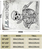 Funny Skull Throw Blanket - Skeleton Gifts & Decor, Soft Warm Cozy Fleece Blanket for Boys, Men, Girls, Women, Kids, Adults - 60"x50"