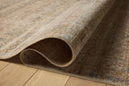 Loloi Amber Lewis Molly Collection MOL-01 Natural/Denim 3'-0" x 5'-0" Low Pile Accent Rug