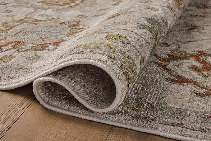 Loloi Magnolia Home by Joanna Gaines Mona Collection MOA-02 Oatmeal/Multi 2'-6" x 10'-0" Runner Rug