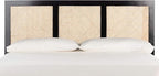 SAFAVIEH Home Collection Vienna Black Cane Queen Headboard Platform