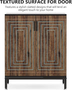 Tribesigns Shoe Cabinet with Doors, 20 Pairs Entryway Shoe Storage Cabinet with Shelves, 5-Tier Modern Free Standing Shoe Racks Storage Organizer for Closet, Living Room, Bedroom (Brown/Black)