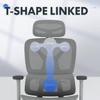 FLEXISPOT ErgoX Premium Ergonomic Office Chair with Footrest- Adjustable 3D Armrests, Dynamic Lumbar Support, Recline & Tilt Function, Mesh Seat, for Home & Office Use,Foam Grey