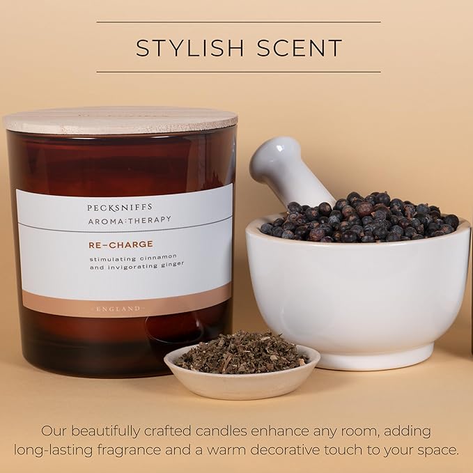 Pecksniff's Amber Re-Charge Candle | 3 Wicks, 550g/19.40oz