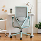 Branch Verve Chair - High Performance Executive Office Chair with Contoured Seat Back and Adjustable Lumbar Rest - High Density Foam Cushion with Aluminum Base - Up to 275 lbs - Mint