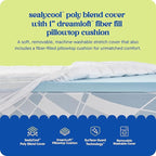 Sealy Dreamlife 3” Gel Memory Foam Twin Mattress Topper with 1” Quilted Cooling Cover, SealyComfort Gel Foam, SealyCool Poly Blend Cover