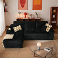 106" Oversized Couch Sofa, L Shape Couches for Living Room, No Assembly Required Corduroy Sectional Sofas with Left Facing Chaise for Home Apartment