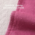 FUTEI Pack of 2 Hot Pink Decorative Throw Pillow Covers 24x24 Inch Soft Cozy Solid Boucle Textured European Cushion Case,Modern Home Decor for Couch Bed Living Room