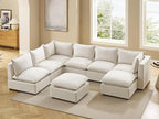 VANOMi Modular Sectional Sofa, 8 Seater Sleeper Sectional Sofa Modular Sectional Couch for Living Room, Sofa Bed-L