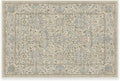 RUGGABLE x Morris & Co Washable Area Rug – Montreal Natural Blue 2x3, Stain-Resistant, Non-Slip – Small Machine Washable Rugs for Living Room, Bedroom, Hallway, Entryway & Bathroom–with Standard Pad