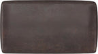 SIMPLIHOME Milltown 27 inch Wide Contemporary Rectangle Footstool Ottoman Bench in Distressed Brown Vegan Faux Leather, Assembled, for the Living Room and Bedroom