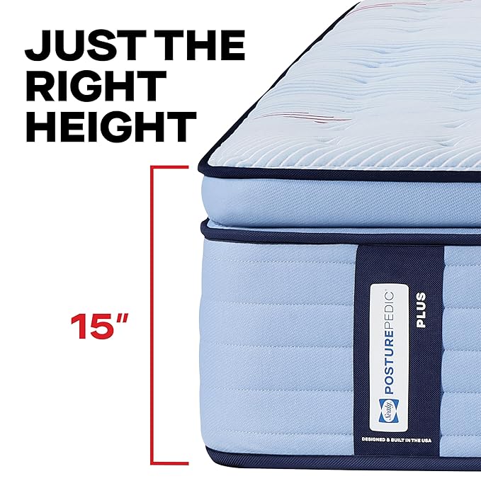 Sealy Posturepedic® Plus Glenshaw 15" Soft Pillowtop Innerspring Mattress - Twin