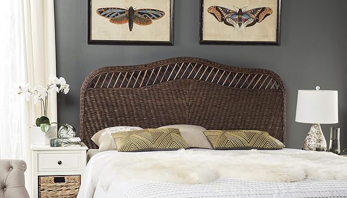 Safavieh Home Collection Sephina Brown Rattan Headboard (Queen)