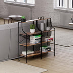 Console Table, entryway Table 4-Tier Sofa Table with Storage Shelves, Couch Table Behind Sofa,Standing Bakers Rack