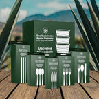 Sustainable Agave Co - Sweet Agave Fiber Cups - 12 Ounce - 50 Count Plant-Based, Made With Upcycled Materials - Clear