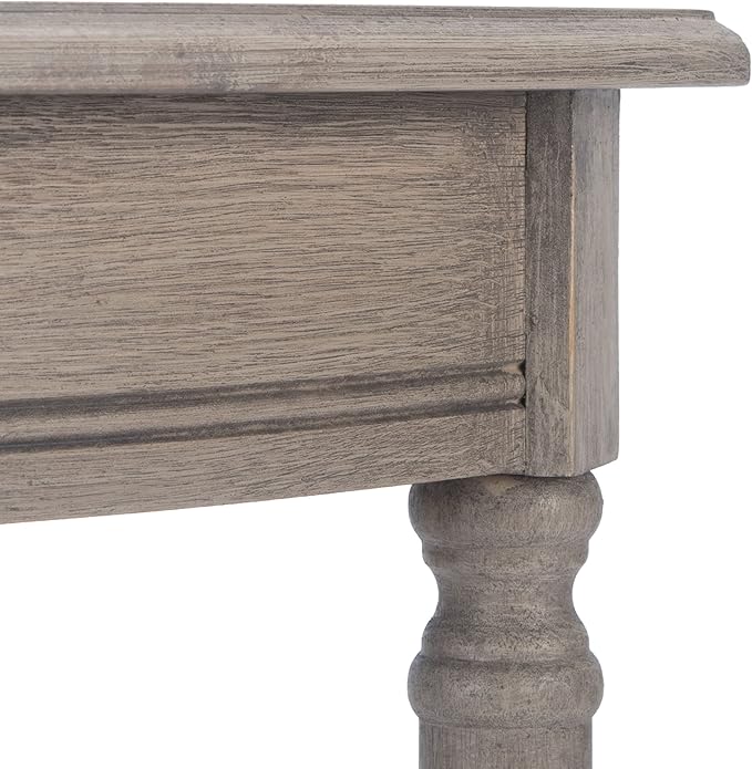 SAFAVIEH Home Collection Tinsley Greige Half Moon Console Table