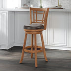 Hillsdale Fairfox 30.5" Wood Swivel Bar Height Stool, Oak