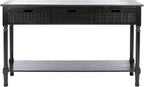 SAFAVIEH Home Collection Landers Black 3-Drawer Console Table CNS5711B