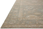 Loloi Chris Loves Julia Louisa Collection LOI-04 Lagoon/Ivory 9'-6" x 13'-1", .38" Pile Height, Area Rug