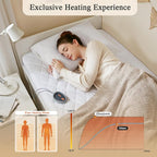 Beautyrest 3M Scotchgard Heated Mattress Pad - Electric Bed Warmer with 5 Heat Settings, 10 Hr Auto Shut Off Timer, All Around Elastic Deep Pocket, UL Certified, Machine Washable, White Full