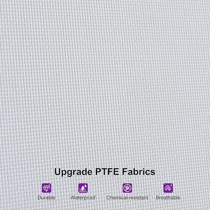 PURPLE LEAF Patio Chaise Lounge Chair Set of 2 Outdoor Lounge Chair with Arm All Weather Adjustable Lounger for Beach Pool Lawn Garden Recliner White