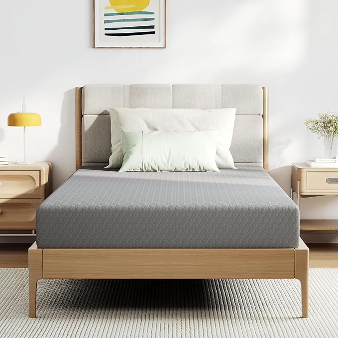 Novilla Twin XL Mattress 5 Inch, XL Twin Memory Foam Mattress in a Box with Airflow Wave-Cut & Pressure-Relieving Foam for Cool Touch & Contour Support Mattresses Twin XL Size