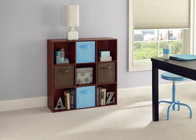 ClosetMaid 4105 Cubeicals Organizer, 9-Cube, Dark Cherry