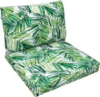 Tommy Bahama Deep Seating Lounge Cushion, 23" X 24" X 4", Coastal Palm Green Leaf