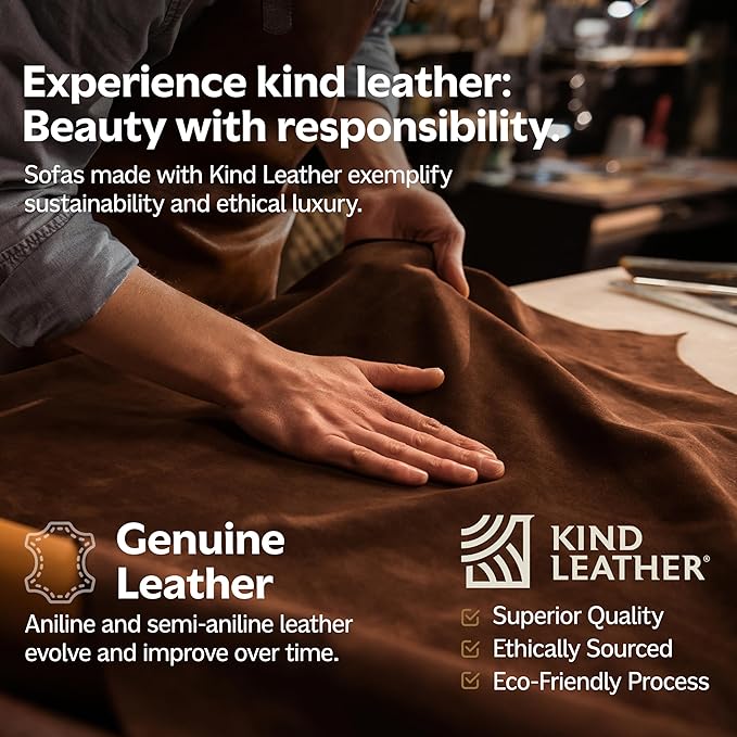 SIMPLIHOME Rex U-Shaped Sectional Modular Sofa in Full-Grain Genuine Leather, Caramel Brown, 144-inches Wide, Handcrafted Modern-Style Large Leather Couch for Living Room