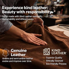 SIMPLIHOME Morrison Mid-Century Modern 72 inch Wide Sofa with Ottoman Set in Caramel Brown Genuine Leather for the Living Room and Family Room