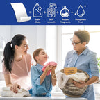 Freelivity Laundry Detergent Sheets, 200 Loads Fragrance Free Eco-Friendly Laundry Soap Strips - No Plastic Jug Hypoallergenic Liquid Less Dissolvable Space Saving Sheets for HE machine, travel, home