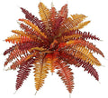 Fall Ferns Artificial Plants 37 Fronds Faux Ferns for Outdoor Planter Fake Fall Leaves Stems Artificial Fern Bouquet Silk Autumn Shrubs for Table Centerpiece Porch Vase Home Garden Thanksgiving Decor