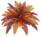 Fall Ferns Artificial Plants 37 Fronds Faux Ferns for Outdoor Planter Fake Fall Leaves Stems Artificial Fern Bouquet Silk Autumn Shrubs for Table Centerpiece Porch Vase Home Garden Thanksgiving Decor