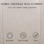 HEAH-YO Accent Chair Set of 2,Modern Vintage Living Room Chair for Bedroom with Button Tufted Back and Wood Legs,Upholstered Comfy Reading Chair for Makeup Vanity Cafe,Chenille Beige