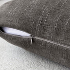 Foindtower Pack of 2 Soft Textured Throw Decorative Pillow Covers Square Accent Solid Cushion Cover Cozy Farmhouse Pillow Case with Zipper for Couch Sofa Bedroom Living Room 18x18 Inch, Charcoal