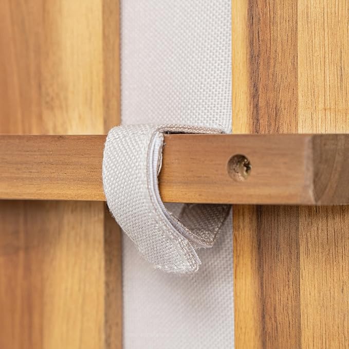 Christopher Knight Home Octavia Outdoor Club Chairs Set of 2, Acacia Wood Accent Chair with Cushion, Woven Rope Backrest Armchair, Solid Wood Frame Chair, Patio Chair for Porch Backyard, Beige+Teak