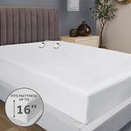 Sunbeam Electric Heated Mattress Pad Soft Cozy Fabric Fast Heating 12 Heat Settings 12-Hour Auto Shut-Off Deep Pocket Skirt Machine Washable King 80" x 76"